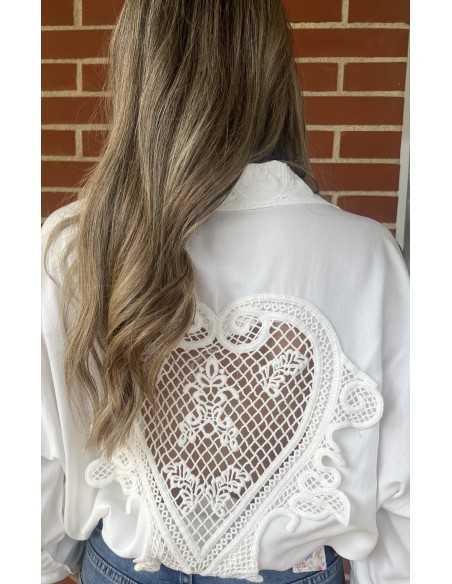 BesobelCAMISA GUIPUR CORAZÓNBlusas y camisas