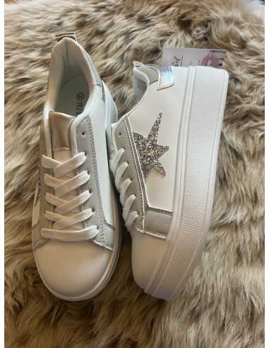 BesobelZAPATILLAS BLANCO Y PLATACalzado